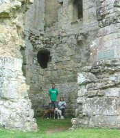 In the ruins of the castle